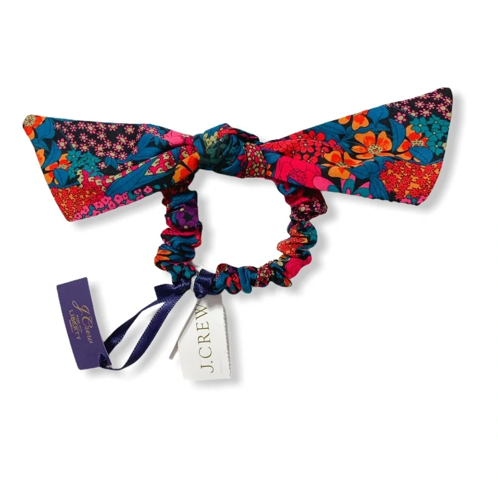 J. Crew Bow Scrunchie In Liberty® Floral Print